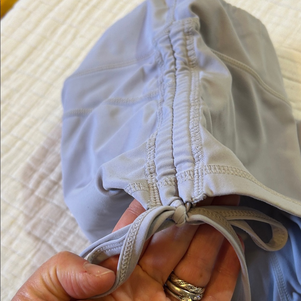 Light gray Ruched Side Swim Shorts - Picture 4 of 5